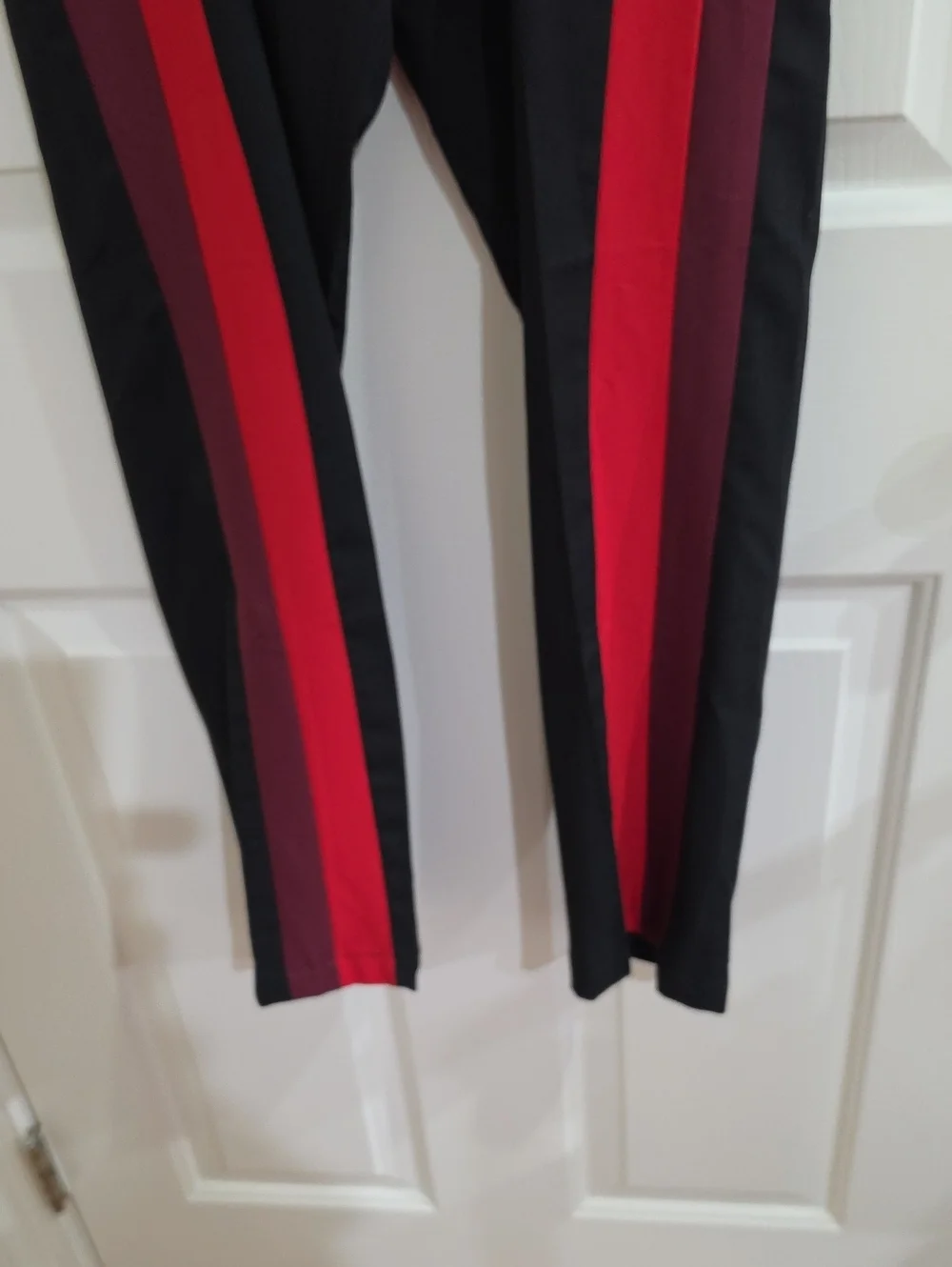 boohooMAN Slim Fit Colour Block Belted Suit Set Black & Red Love Island 36R 30R